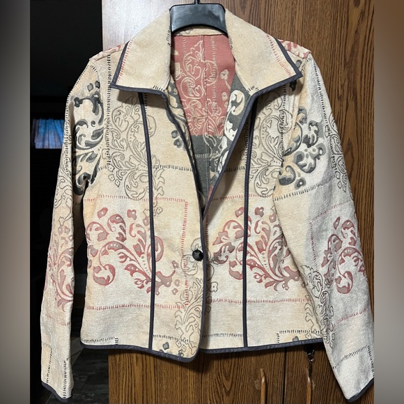 Vintage reversible jacket, tapestry women’s size S - Picture 3 of 6